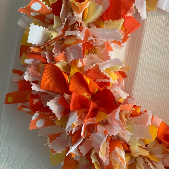 Fun Sun Fabric Rag Wreath - Picture 4 of 5